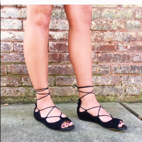 Sam Edelman Shoes - Sam Edelman flats lace up open toe ballet black